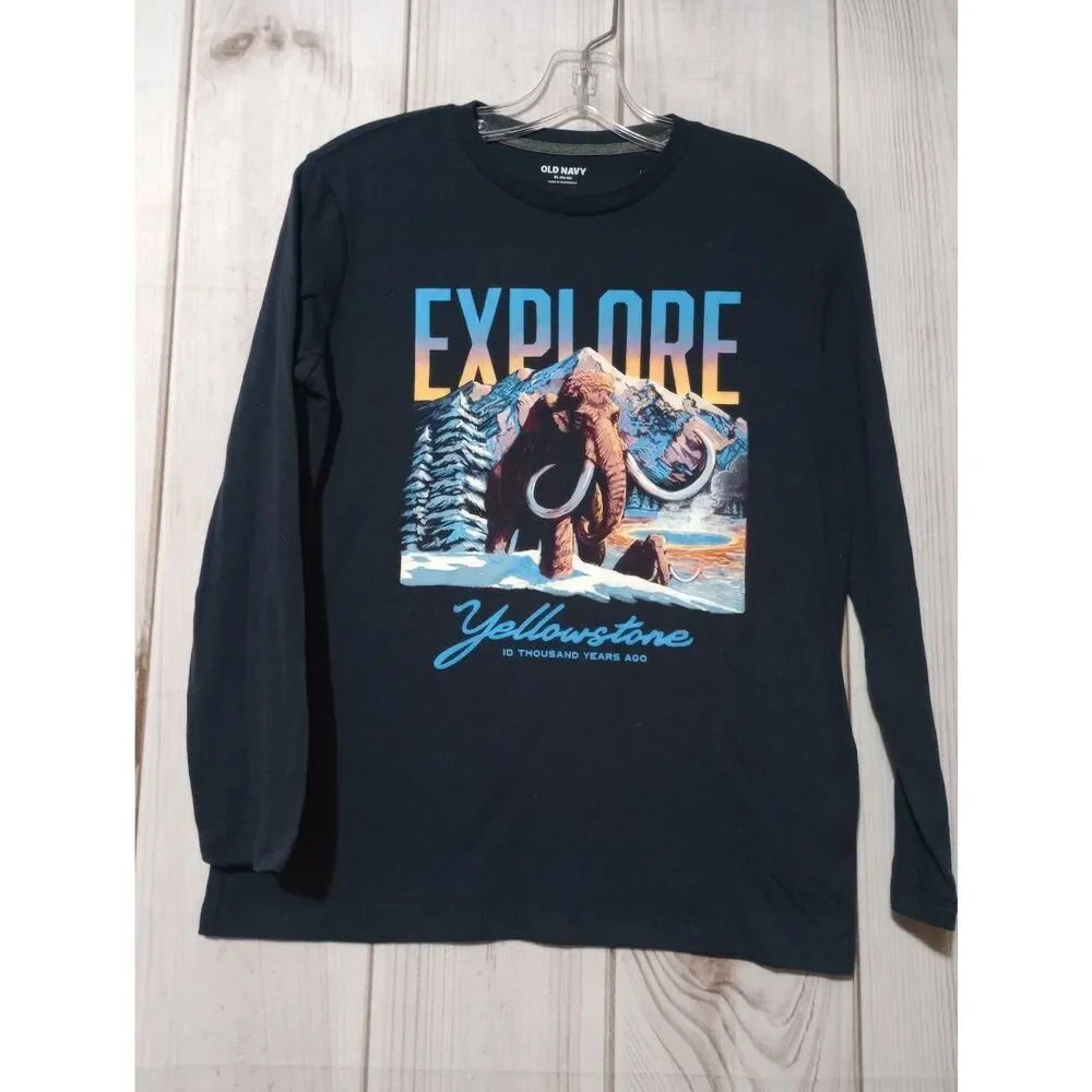 Old Navy Shirt Youth XL Yellowstone Navy‎ T-shirt